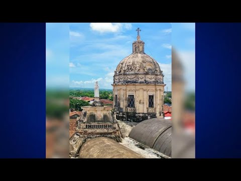 Cierran perímetro de la Iglesia La Merced de Granada por fisuras en su torre