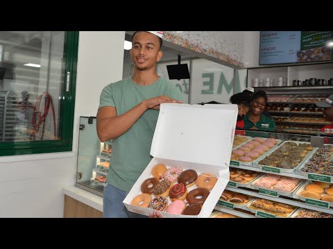 Krispy Kreme officially open