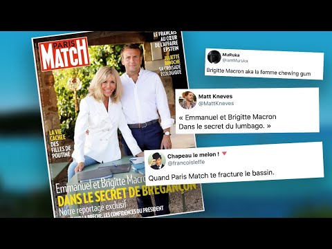 La drôle de posture de Brigitte Macron en couverture de Paris Match régale les internautes