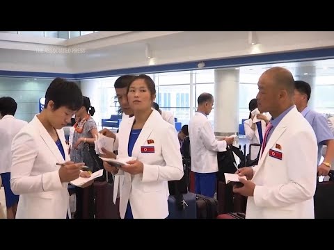 North Korean athletes set off for the Paris Olympics