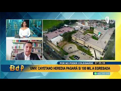 Universidad Cayetano Heredia tendrá que pagar S/100 mil a egresada que no pudo ejercer carrera
