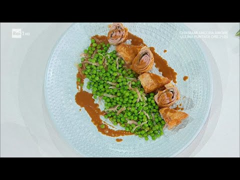 Involtini di vitello con piselli e guanciale - E' sempre Mezzogiorno 17/05/2021