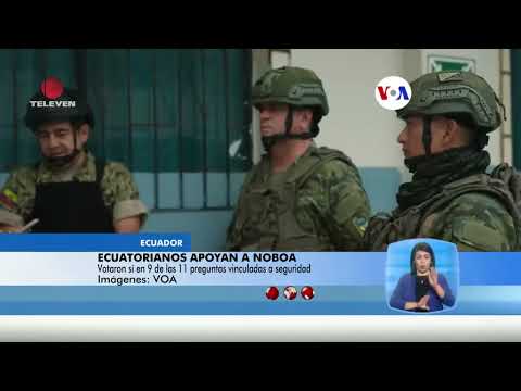 Ecuatorianos apoyan al Gobierno de Daniel Noboa - El Noticiero emisión meridiana 22/04/24