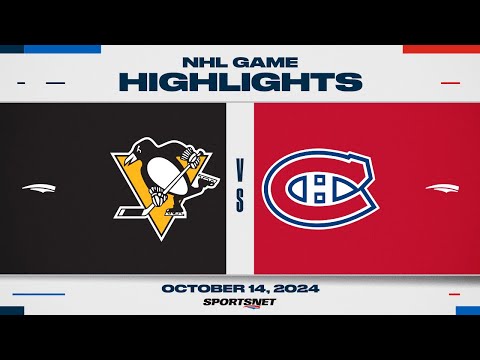 NHL Highlights | Penguins vs. Canadiens - October 14, 2024