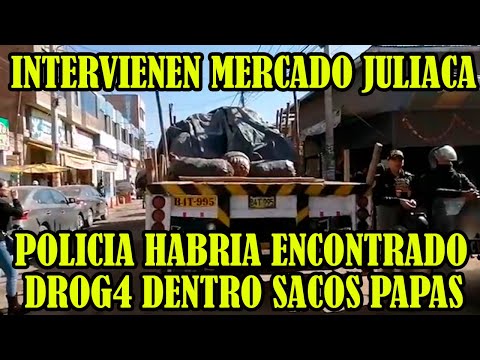 POLICIA INTERVIENE CAMIÓN DONDE SE HABRIA TRANSPORTADO DROG4 EN JULIACA...