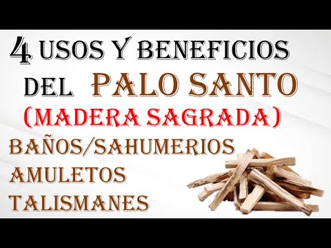 4 USOS y BENEFICIOS DEL PALO SANTO (MADERA SAGRADA) AMULETO, TALISMÁN y PROTECCIÓN