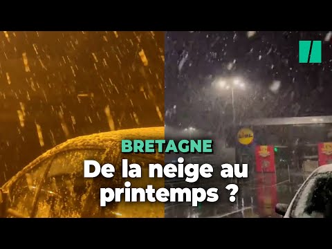 De la neige en Bretagne, comment est-ce possible au printemps ?