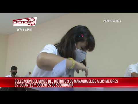 Distrito III de Managua elige a mejores estudiantes y docentes de secundaria - Nicaragua