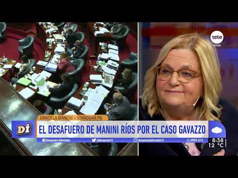 Graciela Bianchi: No hay formación de causa para el desafuero del senador Manini Ríos