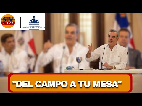 CON EL MINISTRO LIMBER CRUZ Y LUIS ABINADER ENCABEZAN EL PROYECTO A COMER! DEL CAMPO AL COLMADO