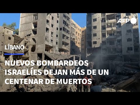 Nuevos bombardeos israelíes en Líbano dejan más de un centenar de muertos | AFP