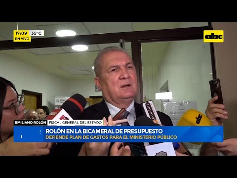 Emiliano Rolón en la Bicameral de Presupuesto