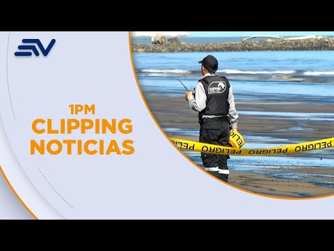 Derrame de petróleo en una playa de Esmeraldas | Televistazo | Ecuavisa