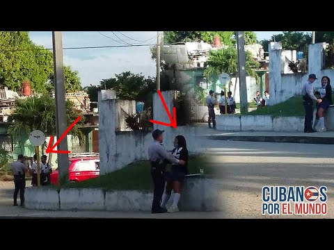 Policía cubano acosa a menor de edad en Cienfuegos