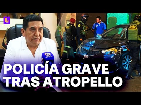 Dos policías heridos tras atropello en Cercado de Lima: Conductor implicado tenía dos infracciones