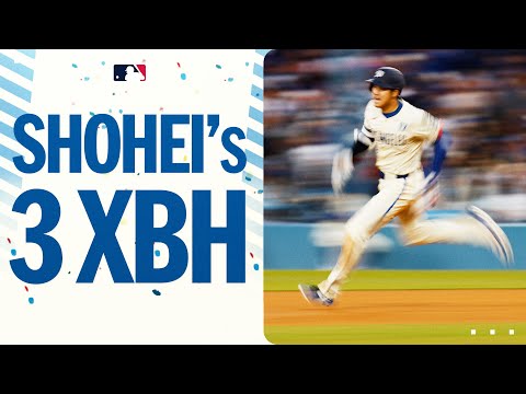 3 extra-base hits for Shohei Ohtani in the Dodgers win! (7 total bases!) | 大谷翔平ハイライト