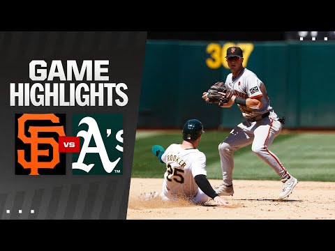 Giants vs. As Game Highlights (8/18/24) | MLB Highlights