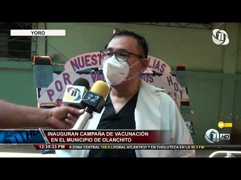 Once Noticias | Inauguran campaña de vacunación en el municipio de Olanchito