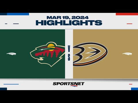 NHL Highlights | Wild vs. Ducks - March 19, 2024