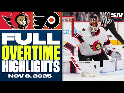Ottawa Senators at Philadelphia Flyers | FULL Overtime Highlights - November 8, 2025