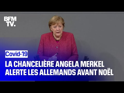 Covid-19: Angela Merkel s'inquiète et alerte la population à l'approche de Noël