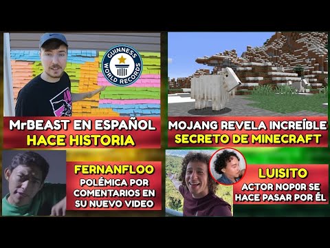 MrBEAST EN ESPAÑOL HACE HISTORIA | POLÉMICA POR COMENTARIOS EN VIDEO DE FERNAN | MINECRAFT SECRETO