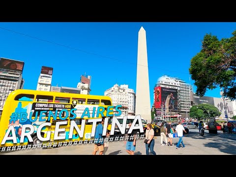 Recorriendo la CIUDAD DE BUENOS AIRES FULL CITY TOUR I ARGENTINA I 4K Walking Tour VLOG