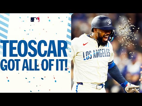 TEOSCAR BREAKS THE TIE! A late-inning home run for Teoscar Hernández puts the Dodgers ahead!