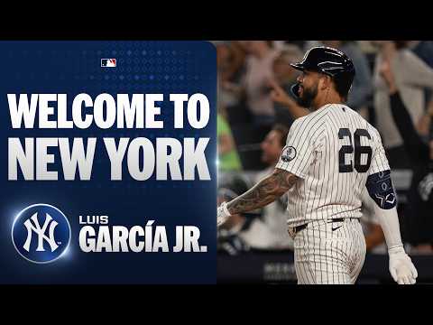 루이스 가르시아 주니어, 뉴욕 양키스 데뷔전에서 결정적인 홈런을 터뜨렸다! | MLB 하이라이트