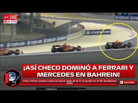 Checo Pérez explica como la nueva regla de la F1 le ayudo en el GP de Bahrein 2024