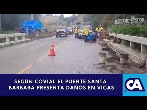 Reportaron daños en el puente Santa Bárbara en Baja Verapaz