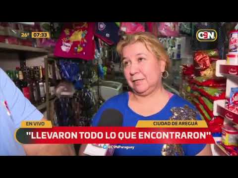 Areguá: Violento robo en una despensa