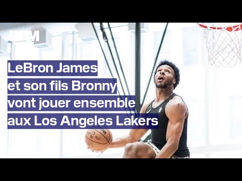 NBA: LeBron James et son fils Bronny vont jouer ensemble aux Los Angeles Lakers