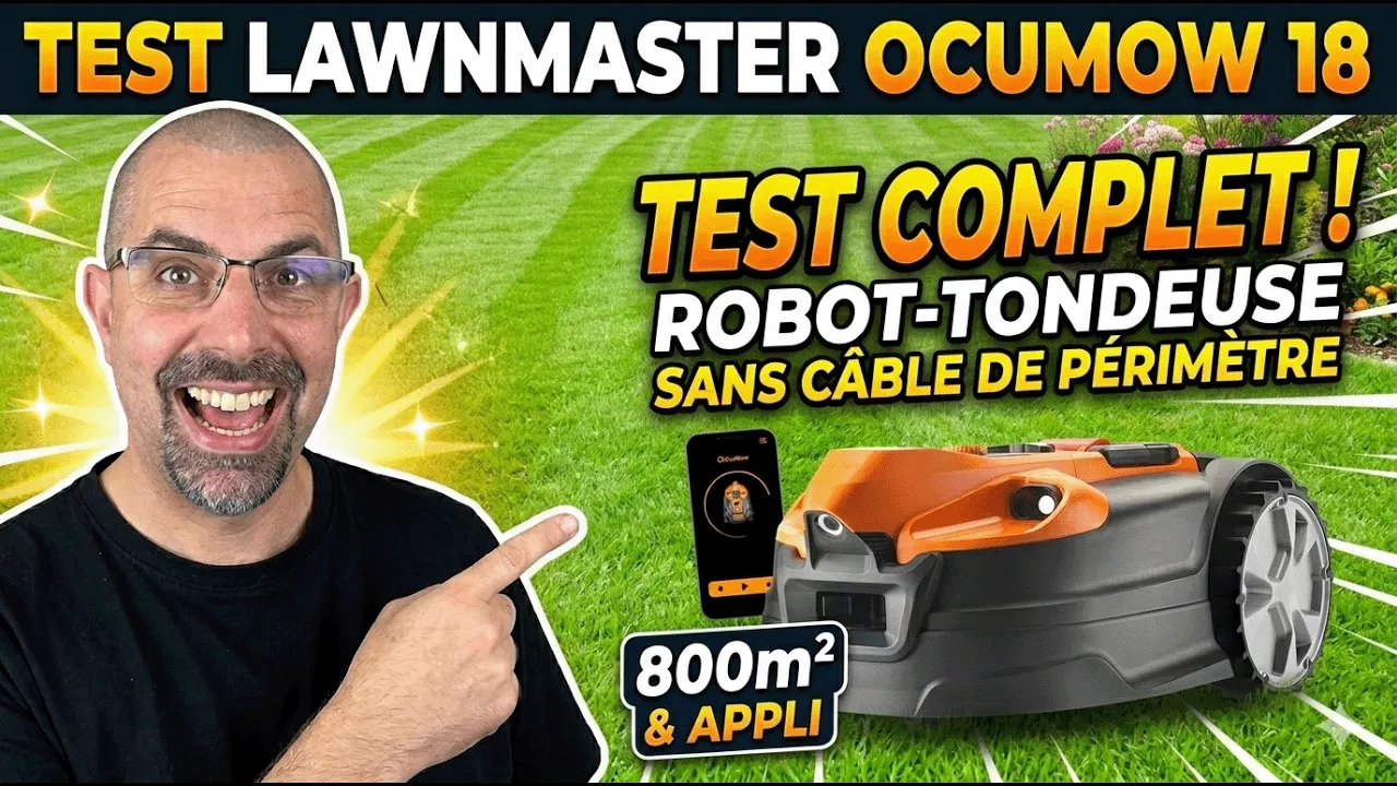 Vid�o-Test de LawnMaster OcuMow 18 par Tech and Shoot