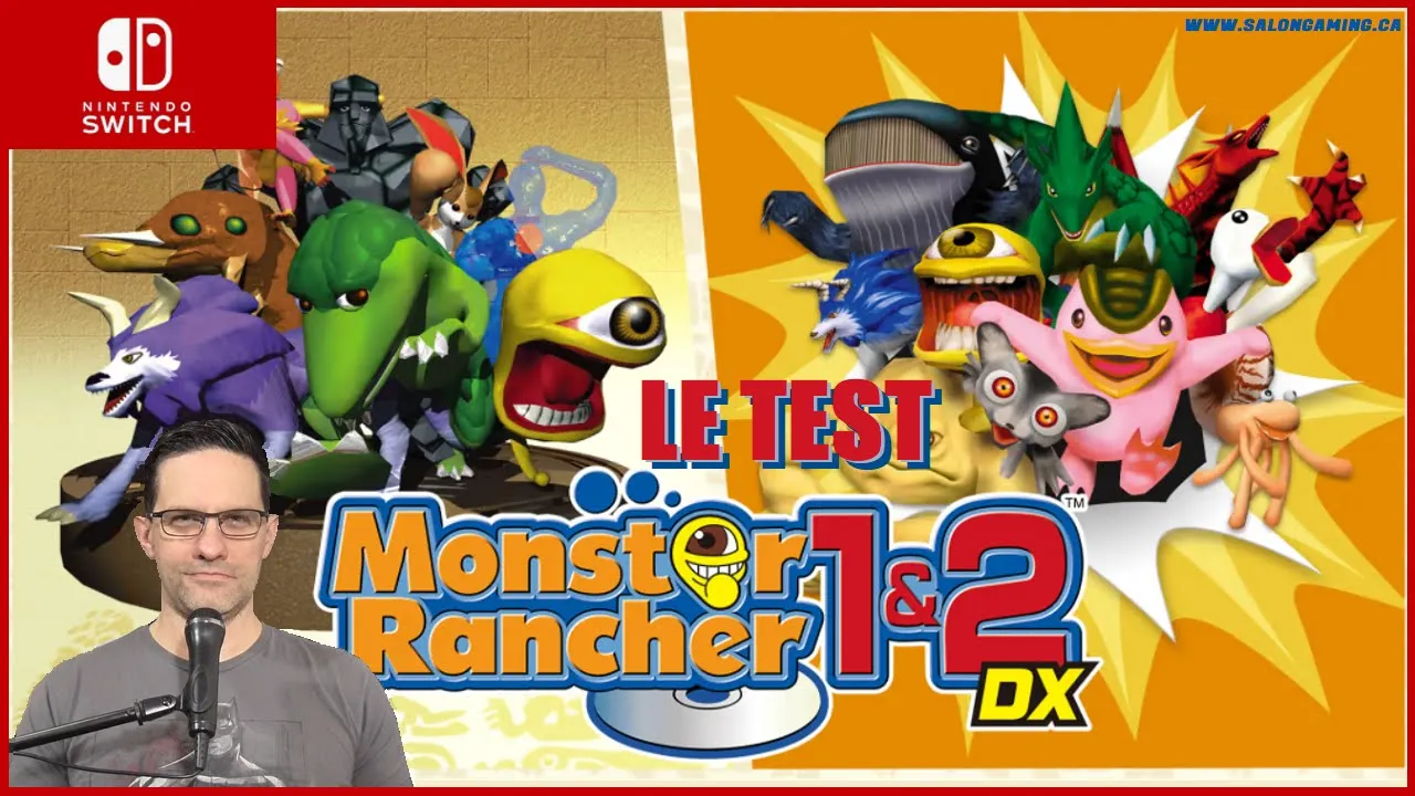 Vido-Test de Monster Rancher 1 & 2 DX par Salon de Gaming de Monsieur Smith