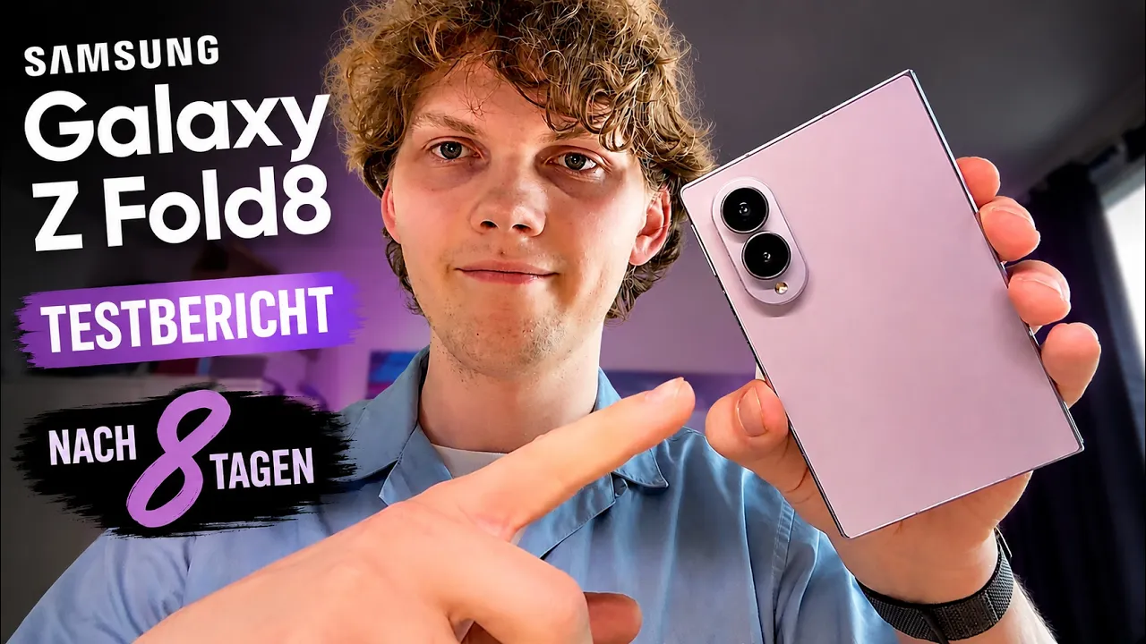 Vid�o-Test de Samsung Galaxy Z Fold 8 par Nils Ahrensmeier