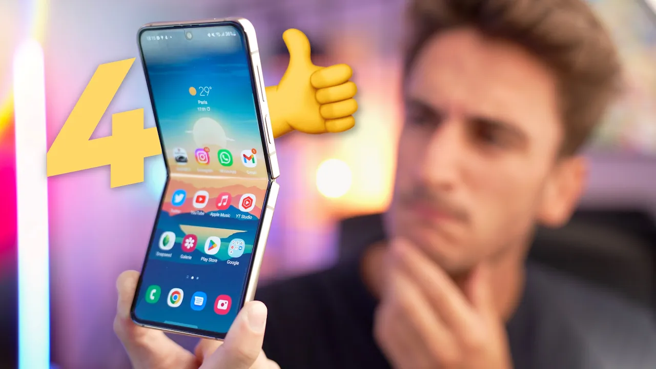 Vido-Test de Samsung Galaxy Z Flip 4 par TheiCollection