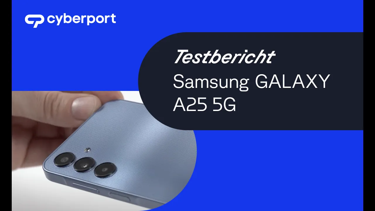 Vido-Test de Samsung Galaxy A25 par Cyberport