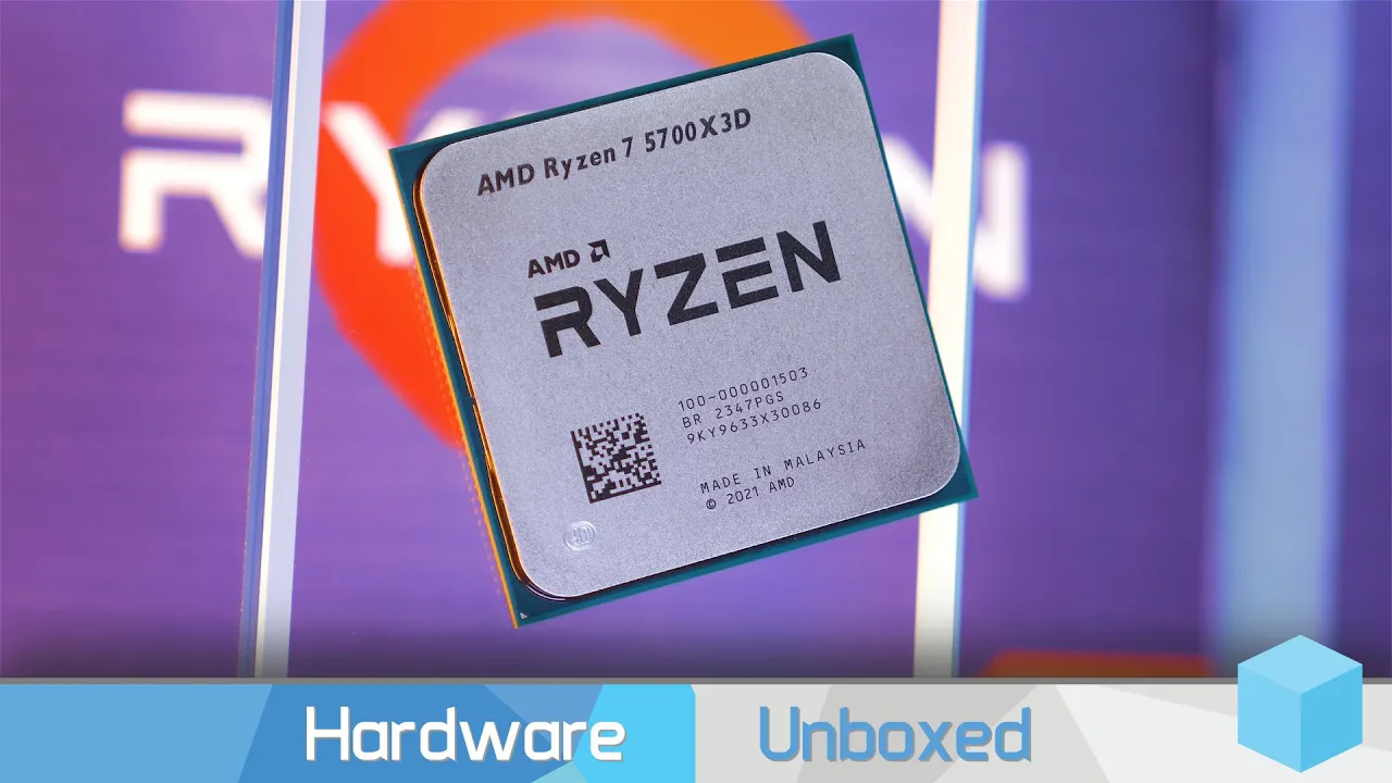 Vido-Test de AMD Ryzen 7 5700X par Hardware Unboxed
