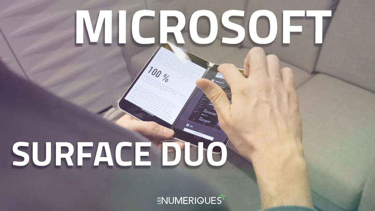 Vido-Test de Microsoft Surface Duo par Les Numeriques