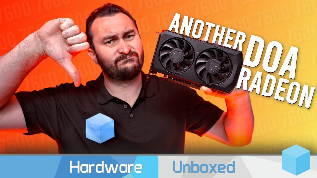 Vido-Test de AMD Radeon RX 7600 par Hardware Unboxed