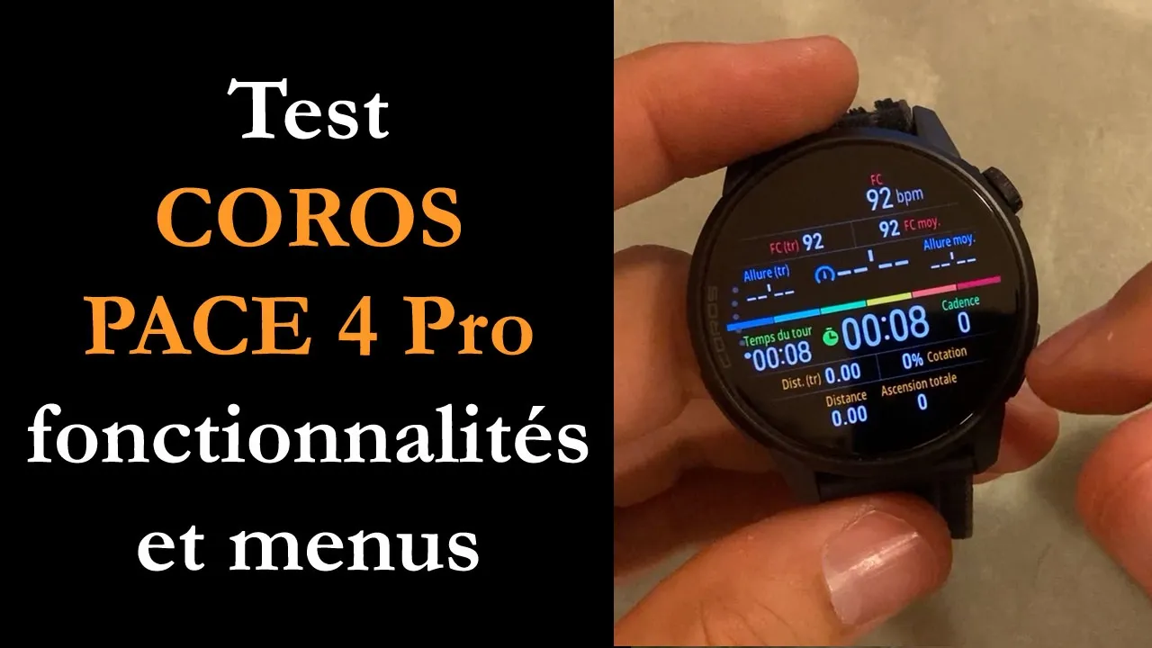 Vid�o-Test de Coros Pace 4 par Montre cardio GPS