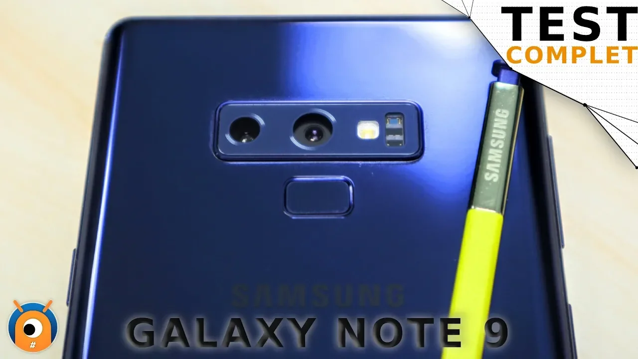 Vido-Test de Samsung Galaxy Note 9 par Technod
