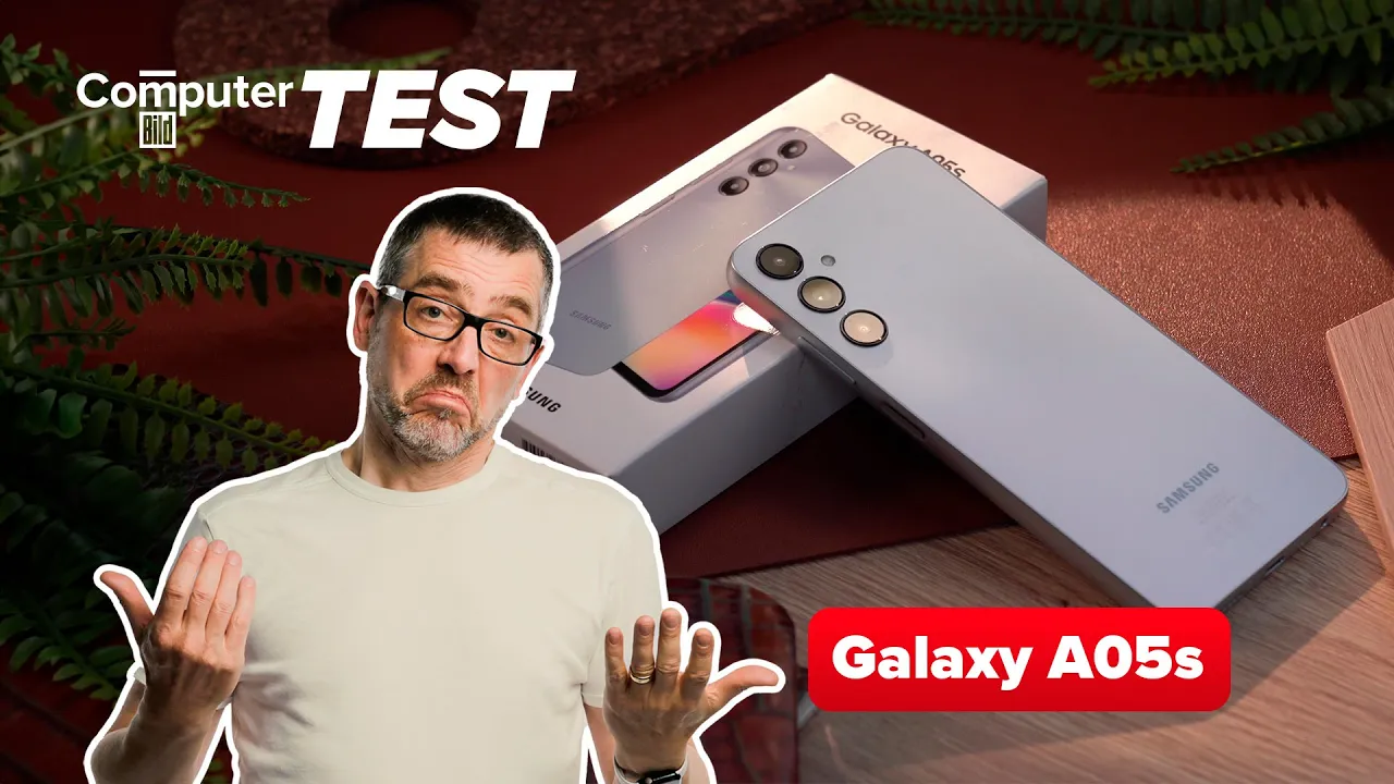 Vido-Test de Samsung Galaxy A05 par Computer Bild