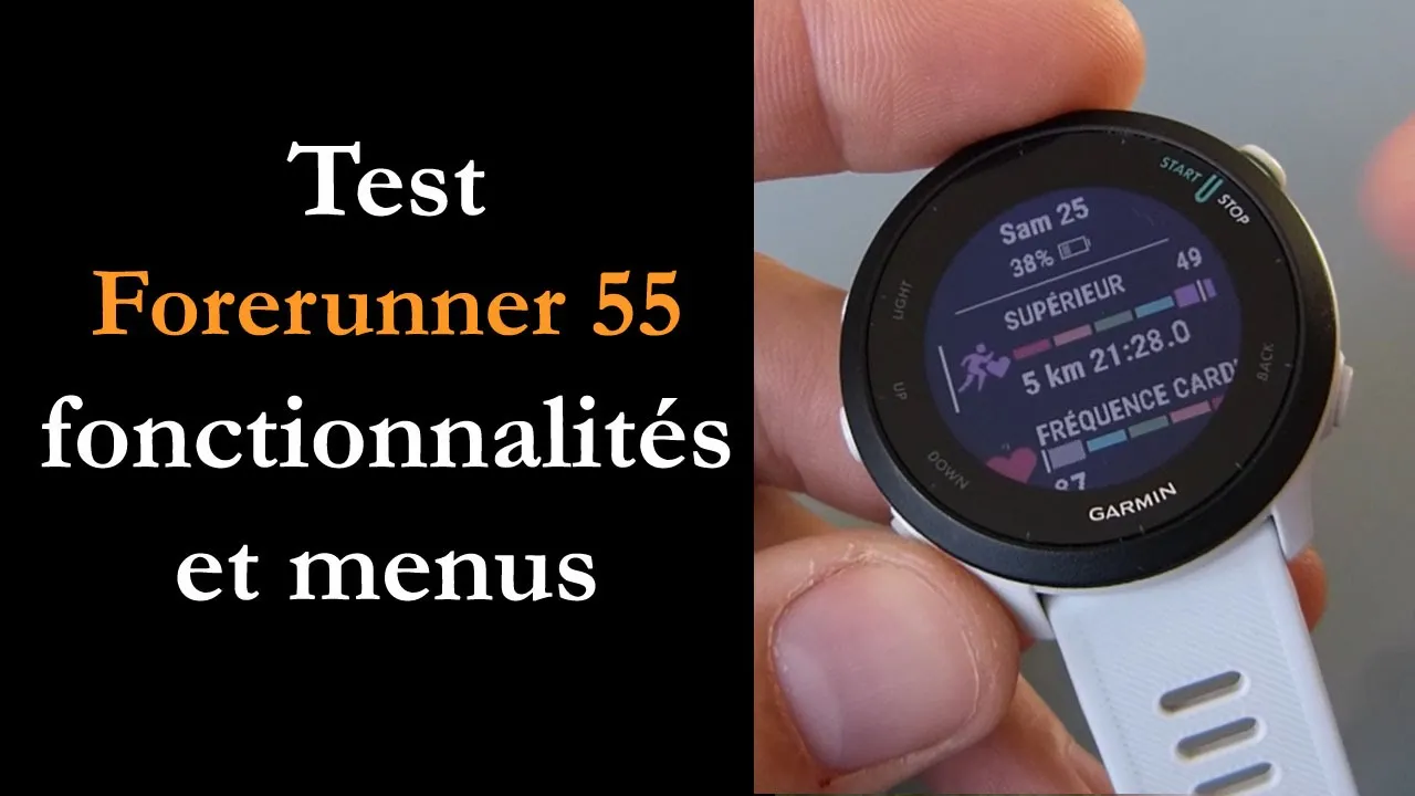 Vido-Test de Garmin Forerunner 55 par Montre cardio GPS