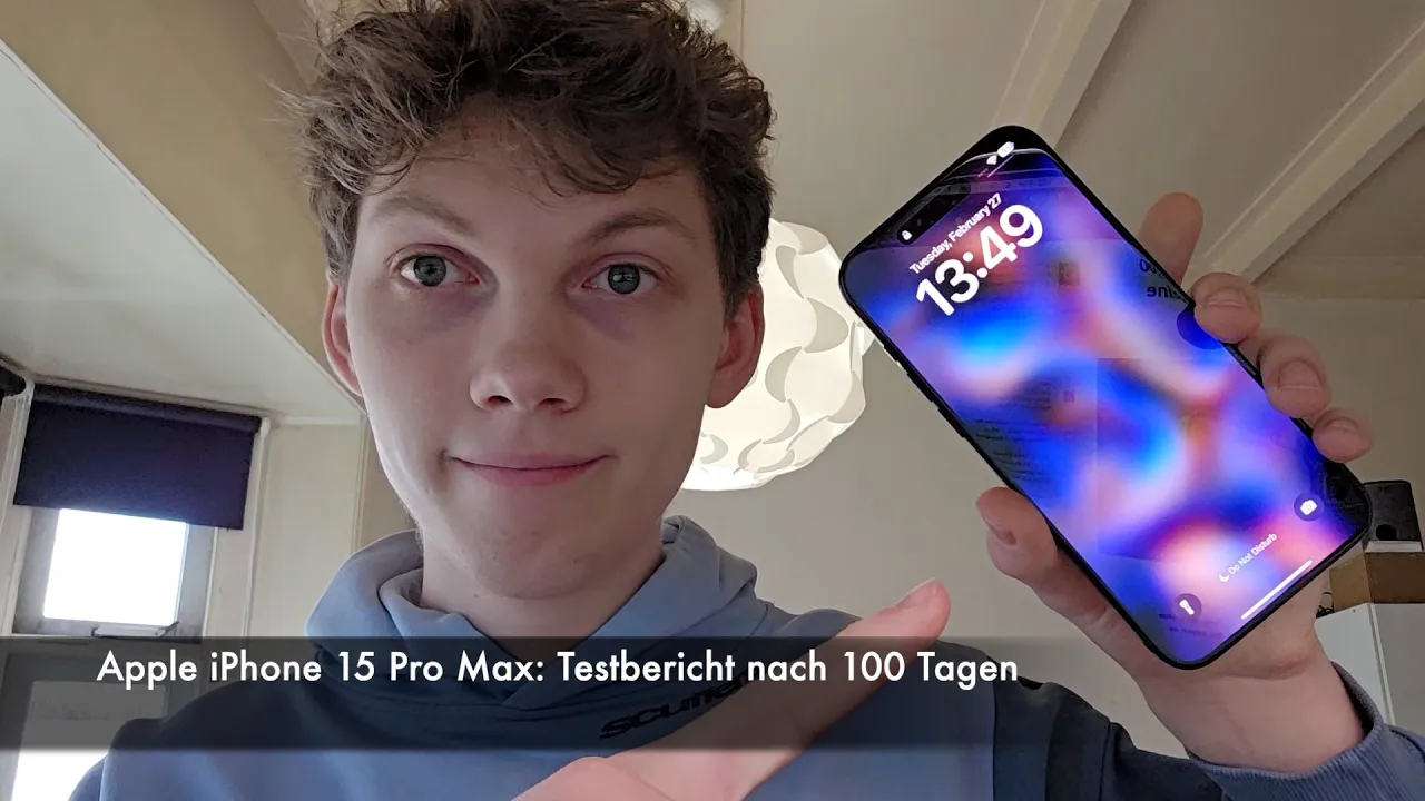 Vido-Test de Apple iPhone 15 Pro Max par Nils Ahrensmeier