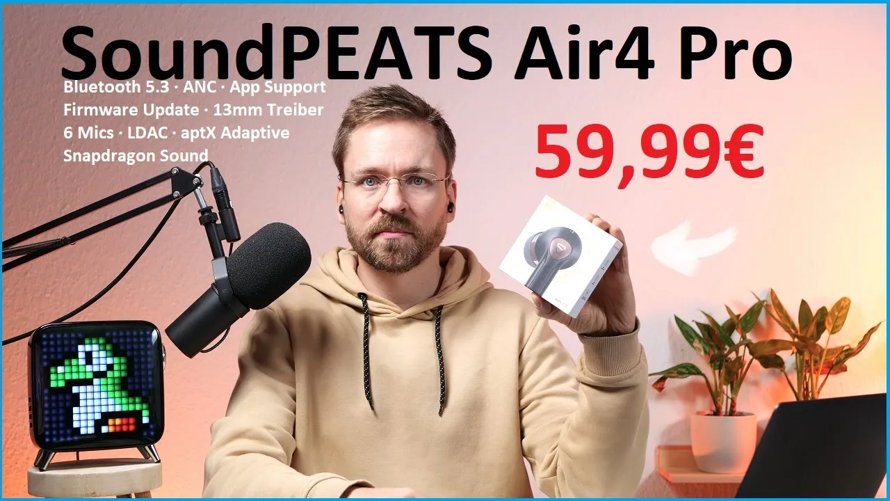 Vido-Test de SoundPeats Air4 par Moschuss