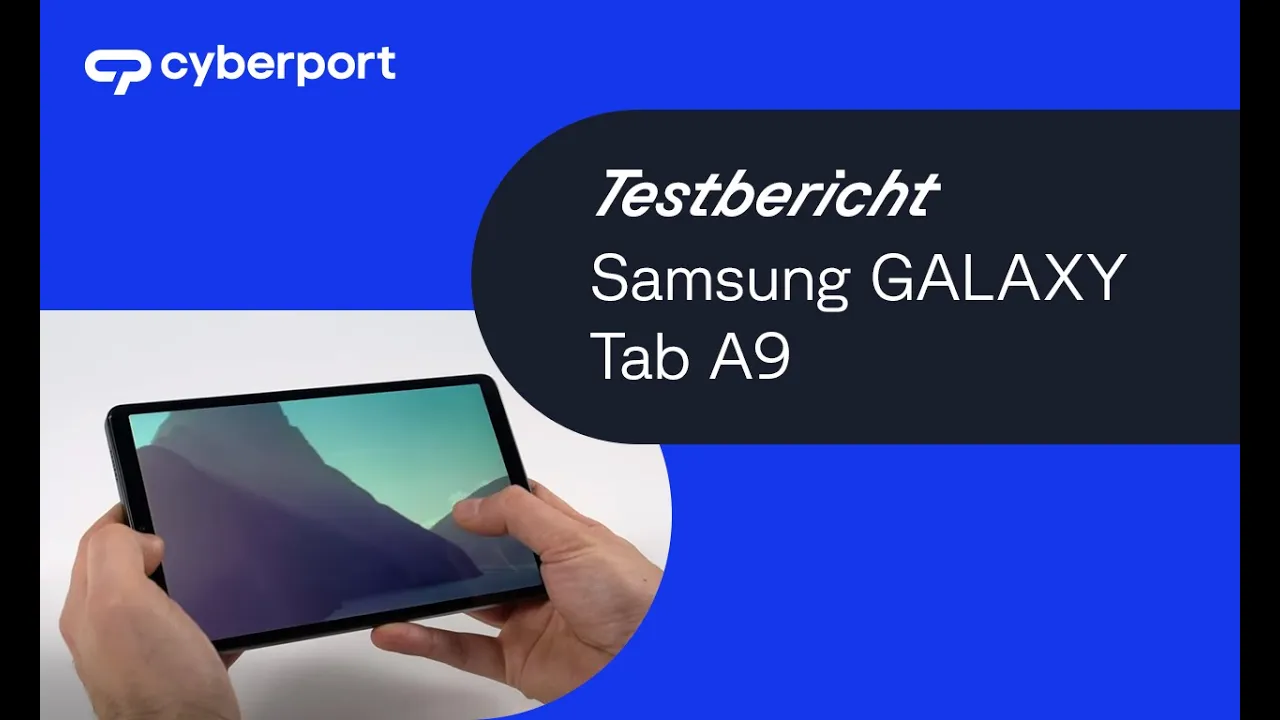 Vido-Test de Samsung Galaxy Tab A9 par Cyberport