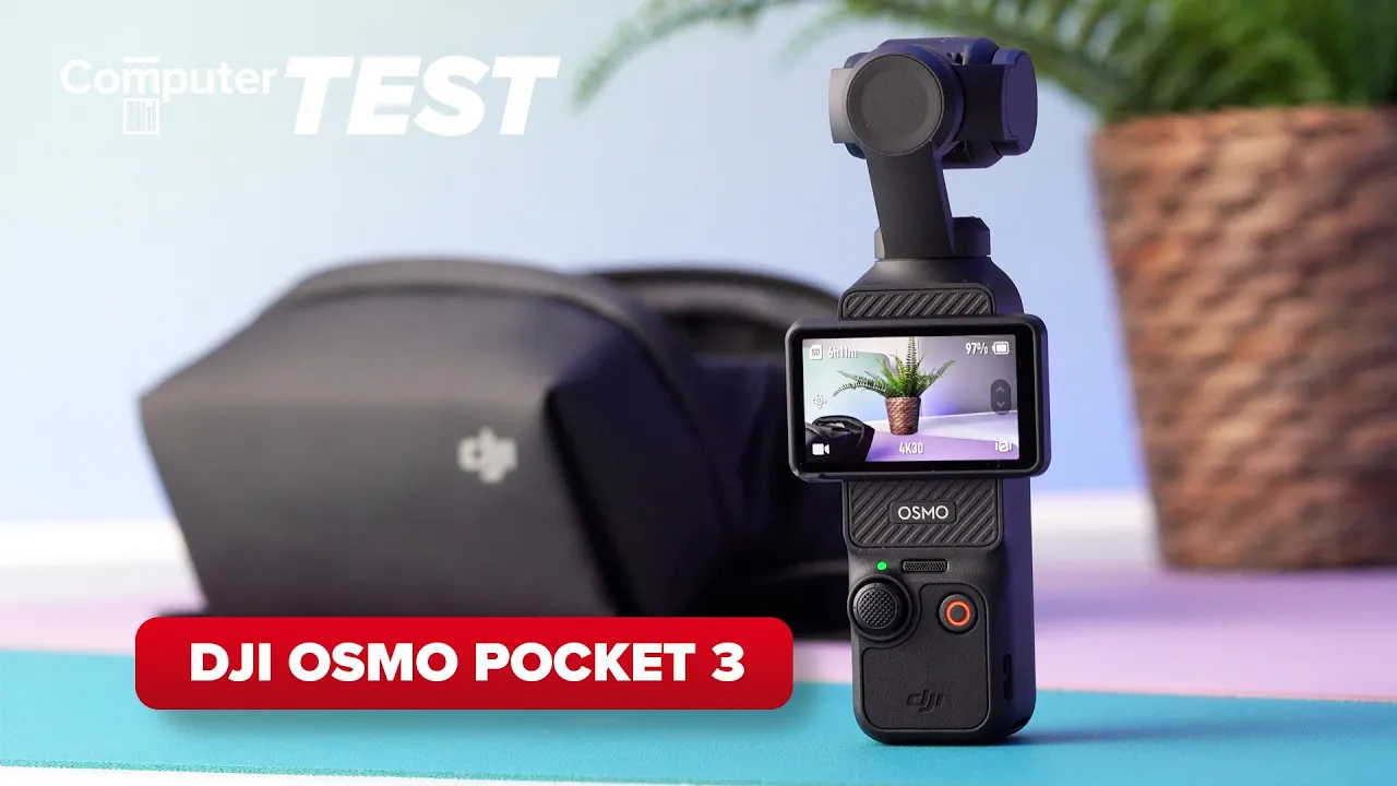 Vido-Test de DJI Osmo Pocket 3 par Computer Bild