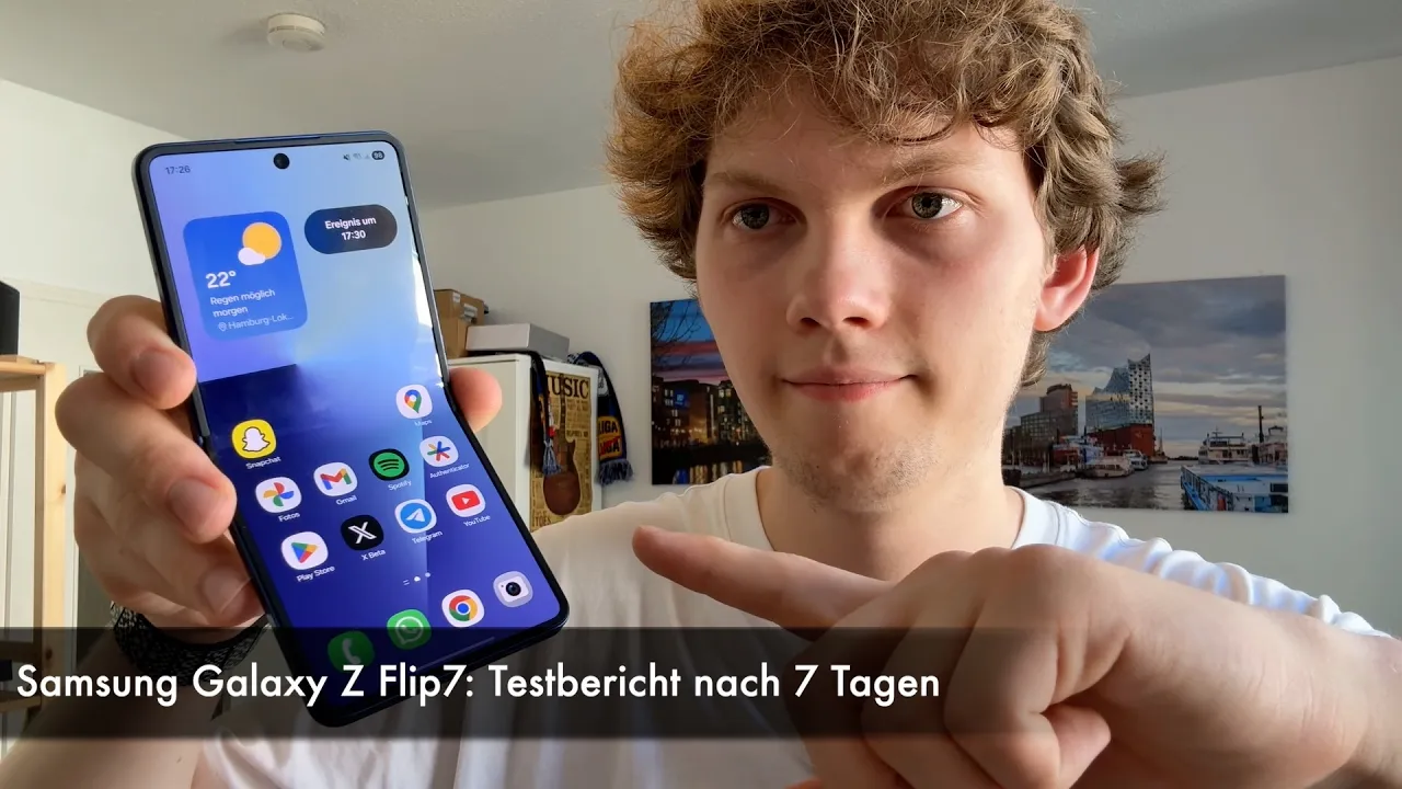 Vido-Test de Samsung Galaxy Z Flip par Nils Ahrensmeier
